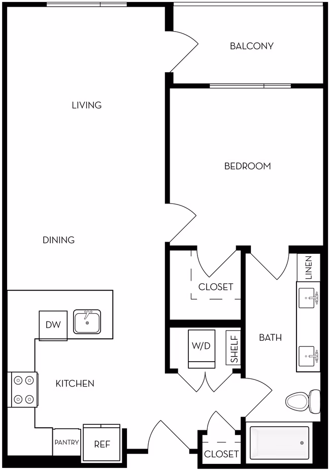 Unit 1018 2050 floor plan